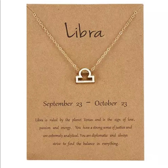 Urban Outfitters Jewelry - 3/$30 ♎️ Libra Zodiac Pendant Necklace